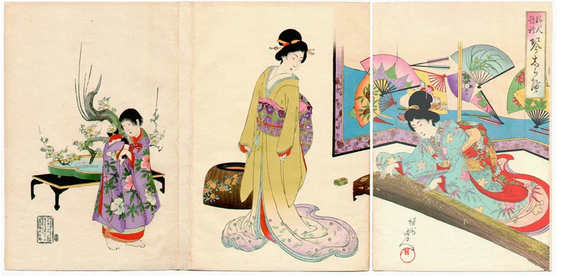 Photographie début XXe siècle — ikebana Moribana et ouverture à l'Occident, Spencer Collection NYPL
